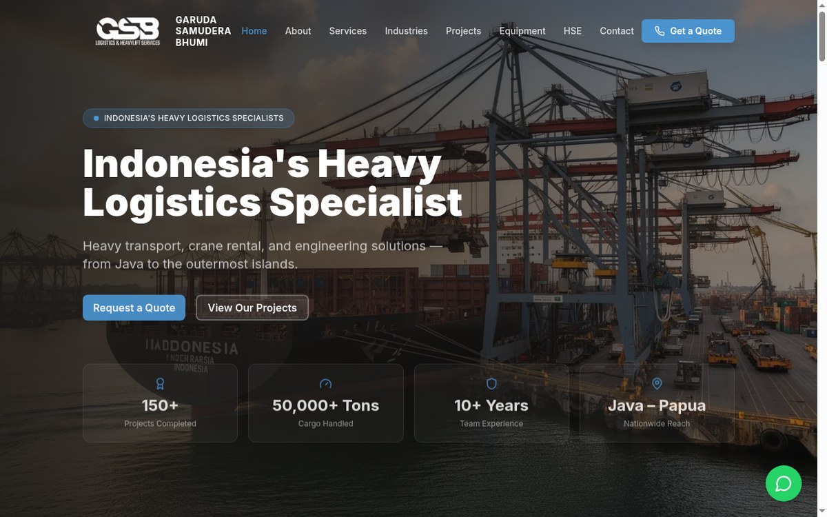 GSB Logistics Website